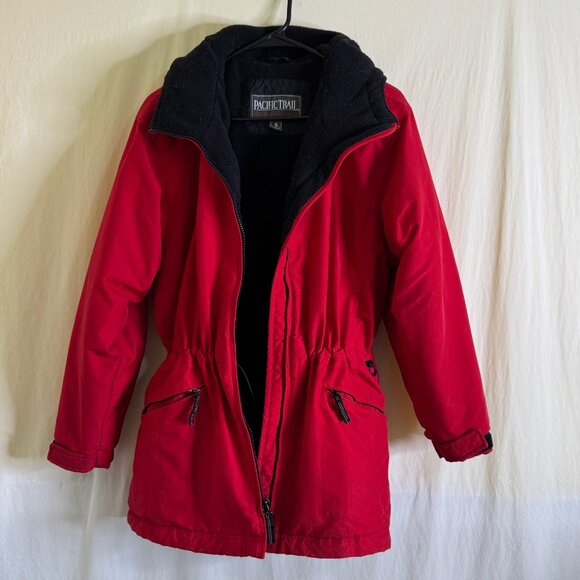 Pacific Trail Women's Utility/Cold Weather Hooded Jacket Red Size S - Picture 1 of 11